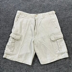 Banana‎ Jack Mens Cargo Shorts Size 32 Beige Outdoor Utility High Rise